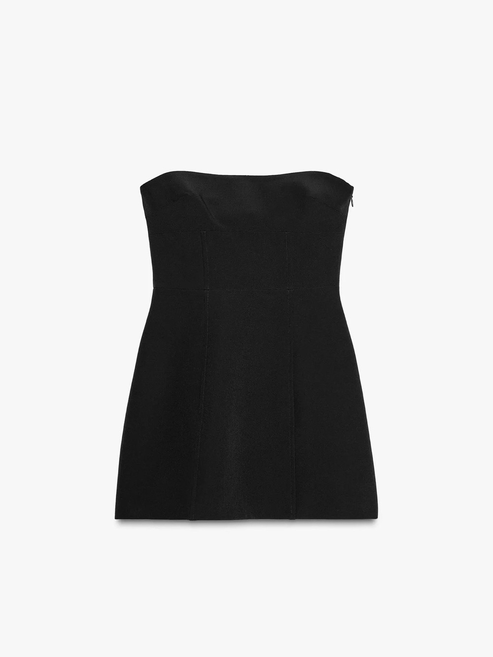 NWT Zara Black Strapless A-Line Bow Dress